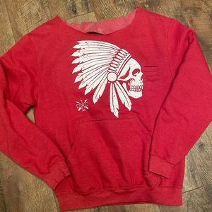 Women's M Off-Shoulder Sweatshirt